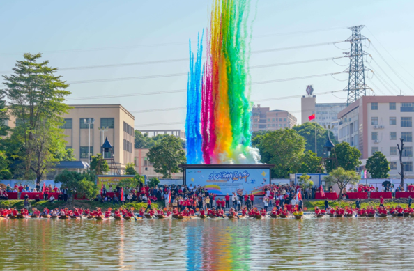 传承龙舟精神，奋楫时代之桨丨能强瓷砖闪耀中国南庄水上运动嘉年华！